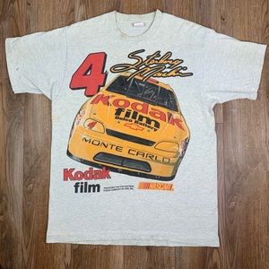 Vintage L Kodak Film NASCAR Sterling Marlin TShirt